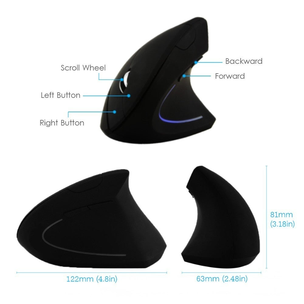 BetterSpine™ Wireless Vertical Mouse