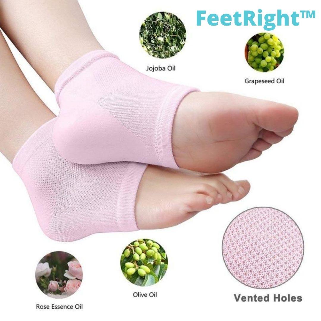FeetRight™ Deep Moisturizing Heel Socks (Pair)