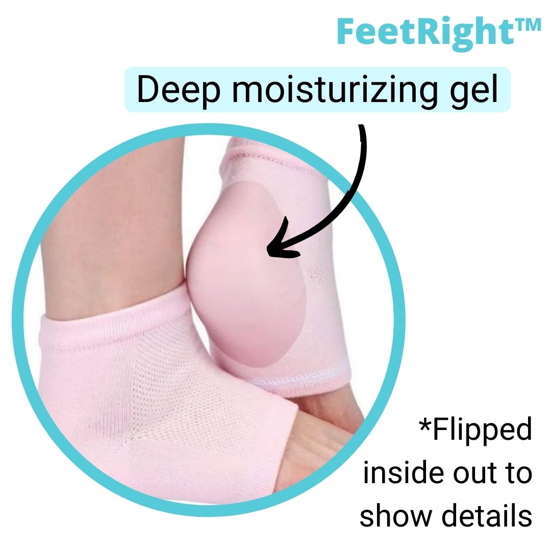 FeetRight™ Deep Moisturizing Heel Socks (Pair)