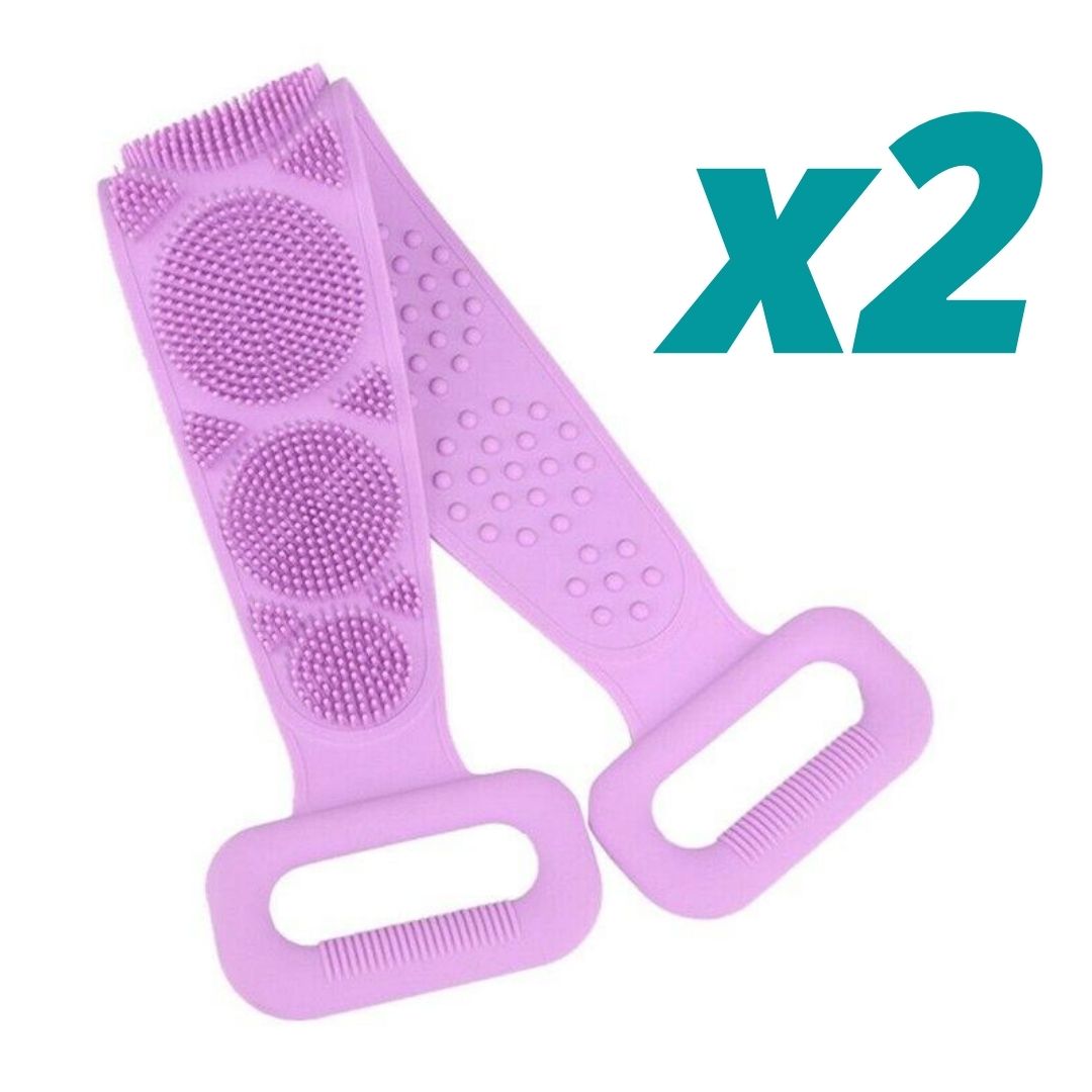 2 Double-Sided Exfoliating Back Scrubber