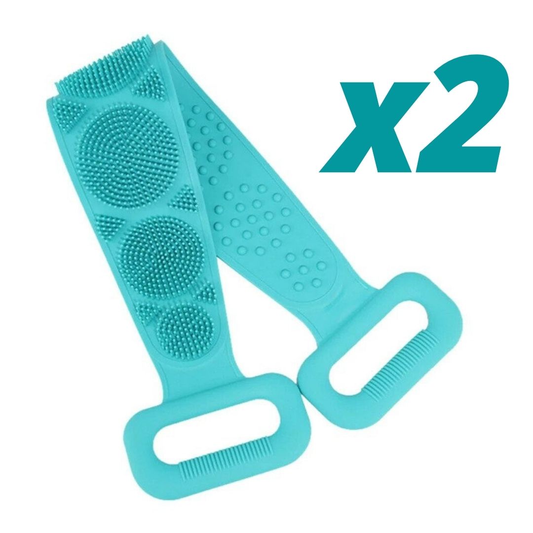 2 Double-Sided Exfoliating Back Scrubber