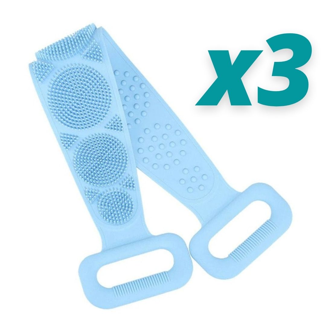 3 Double-Sided Exfoliating Back Scrubber