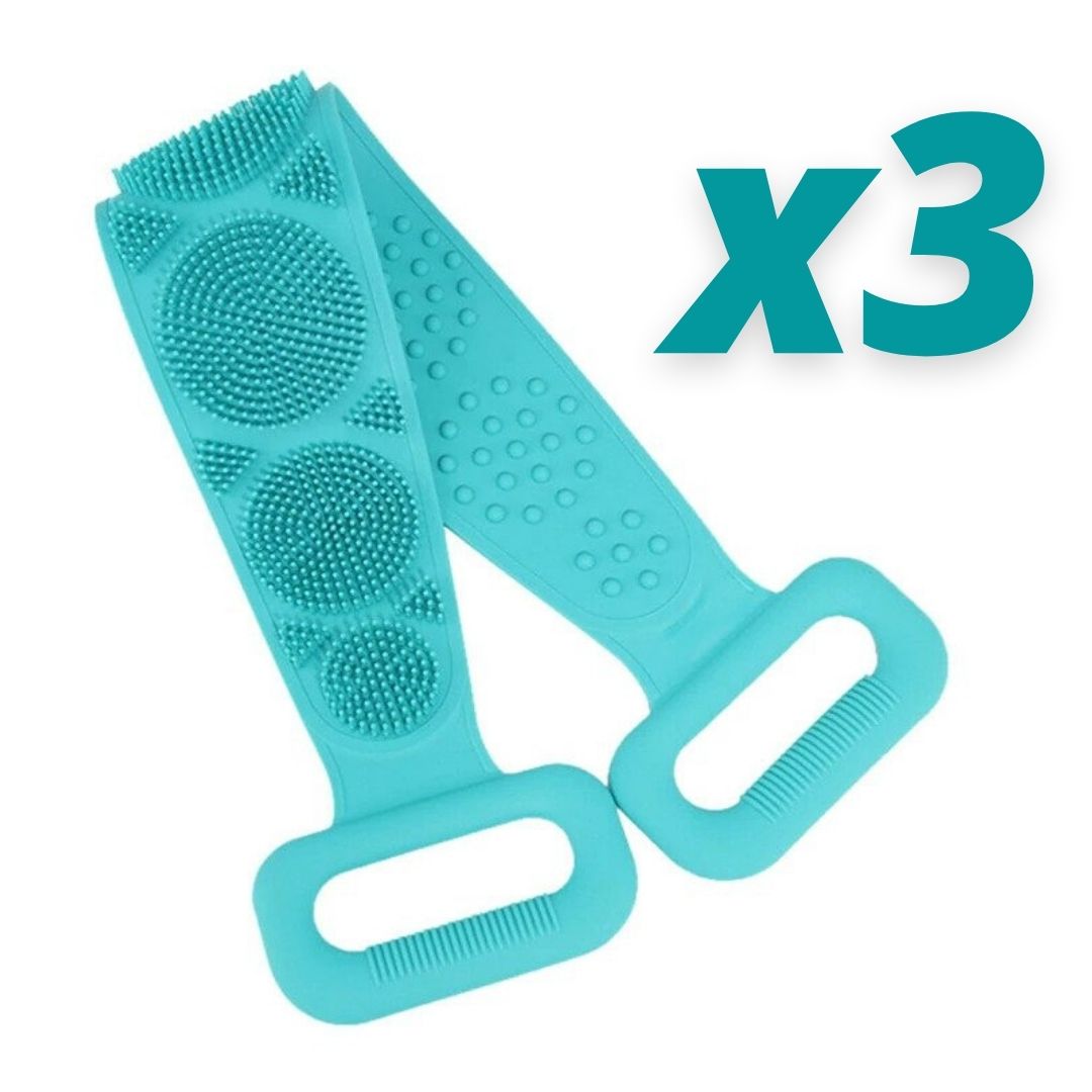 3 Double-Sided Exfoliating Back Scrubber