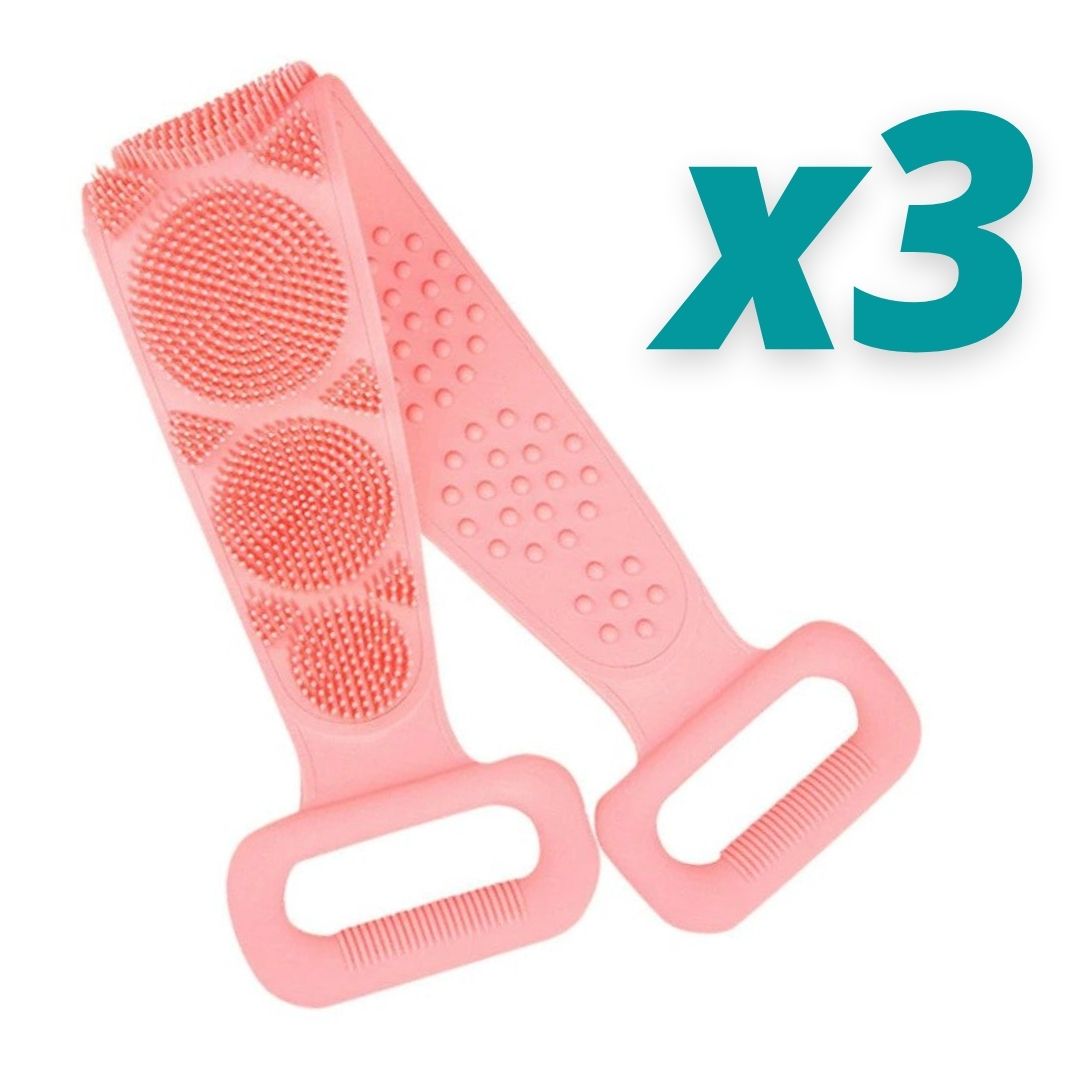 3 Double-Sided Exfoliating Back Scrubber